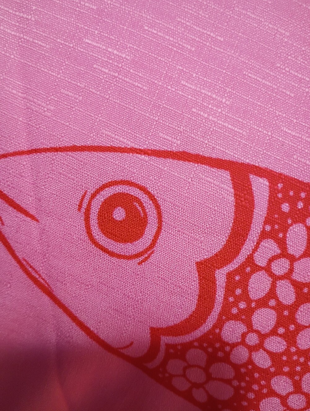 Pink Fish-Print Pet Fish Cover - Picture 3 of 4